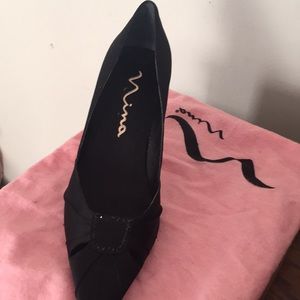 Nina Black Formal Bazzled Heel